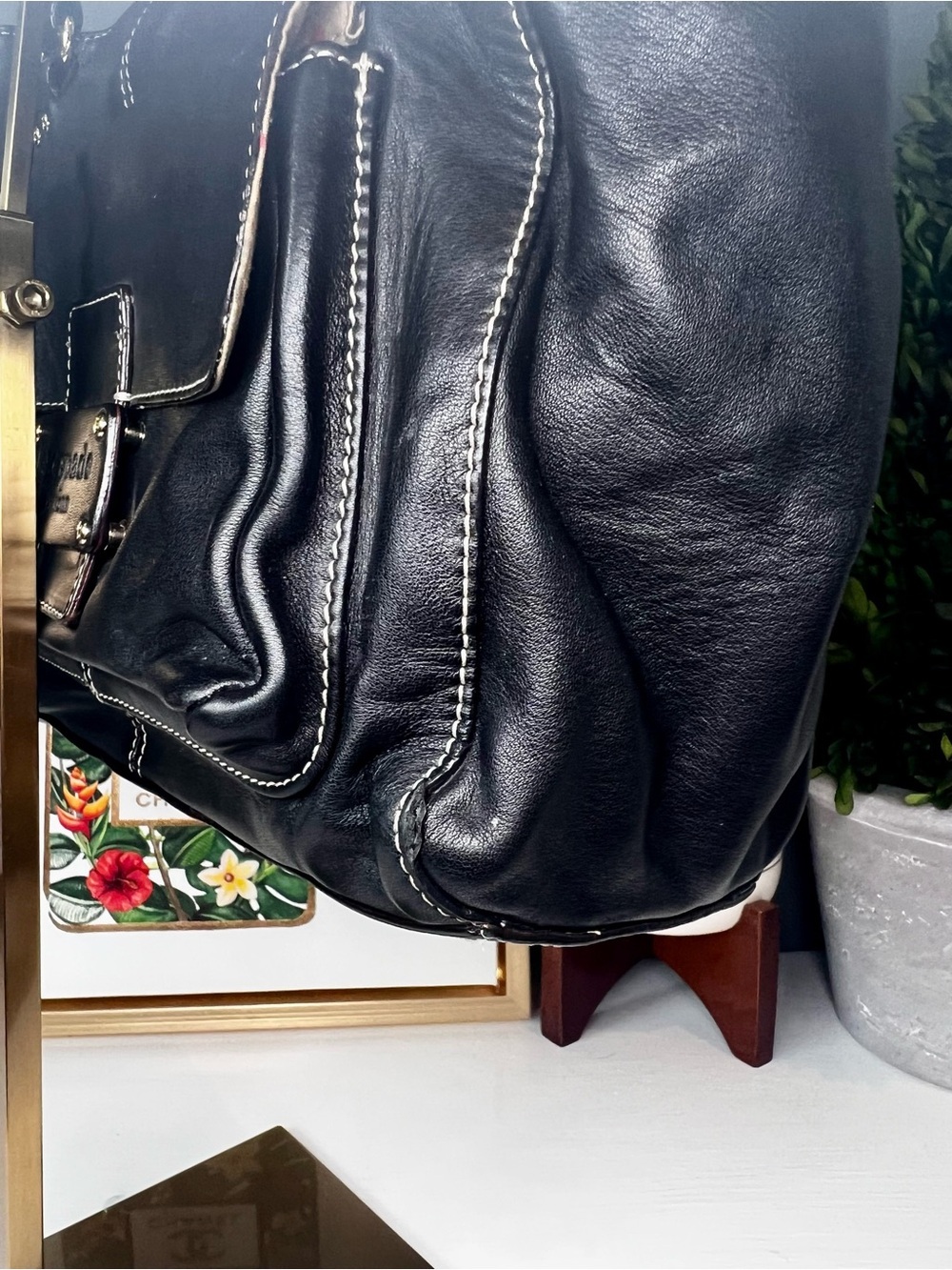 Kate Spade Front Pocket Quinn Tote in Black Leather with COA - Picture 10 of 16